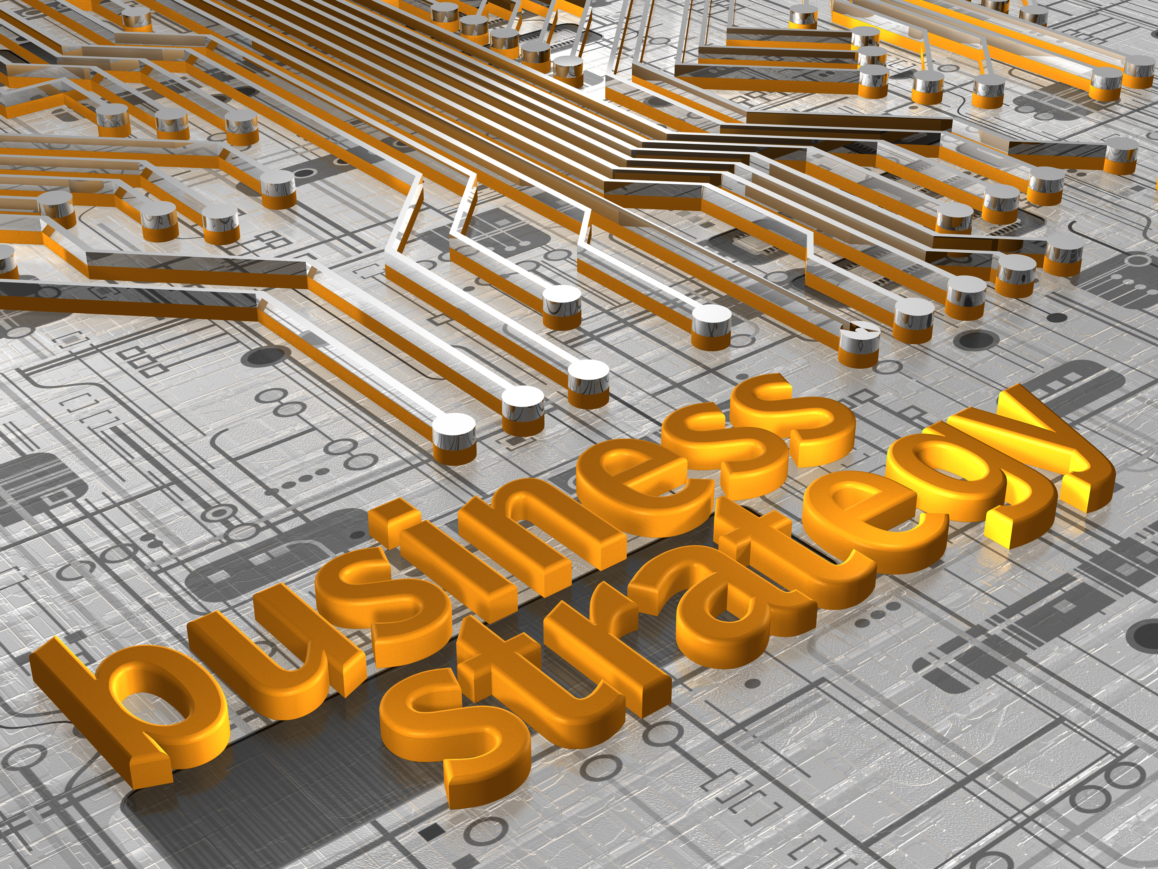 Illustration about business concepts - Business Strategy - 3D